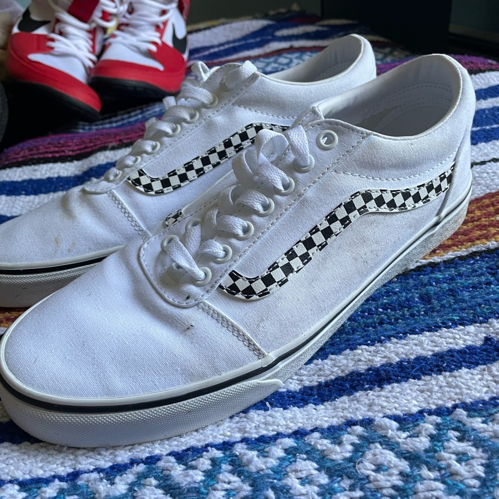 White Vans, Size 10